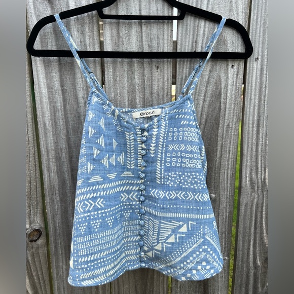 Rip Curl: Blue and White Camisole: Size XS - Picture 1 of 11
